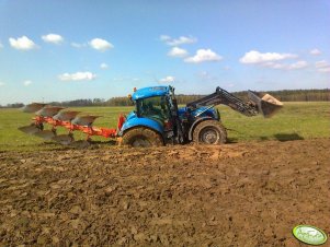 New Holland T6070PC + Kuhn