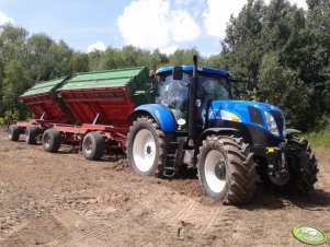 New Holland T6080 i 2x Pronar T672/1