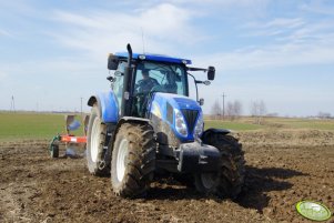 New Holland T6080PC i Kverneland EM100 + Packomat s