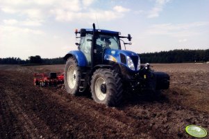 New Holland T6090 PC + Vaderstad Carrier CR350