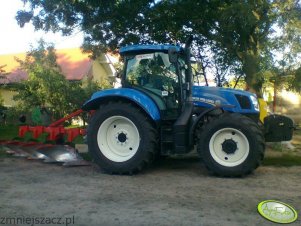 New Holland T6.120 + Unia Tur