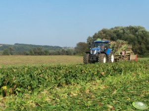 New Holland T7030 + Stoll V200