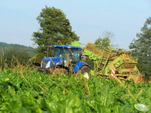 New Holland T7030 + Stoll V200