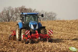 New Holland T7060 + Kongskilde Delta + Kongskilde Front Terra Disc