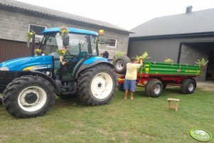 New Holland TD5030 + Pronar T653/1 Dekoracja Dożynkowa