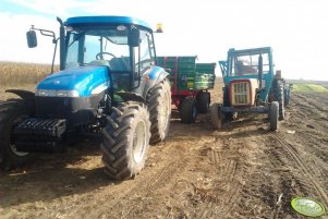 New Holland TD5030 + Pronar T653/1 + Ursus C-360 z Bolko Z- 643