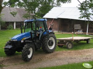 New Holland TD5050 + ładowacz + platforma