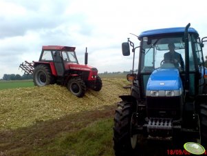 New Holland TD70D + Zetor 8045