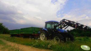 New Holland TD80D + Pronar T653/3 + Pronar 672/2