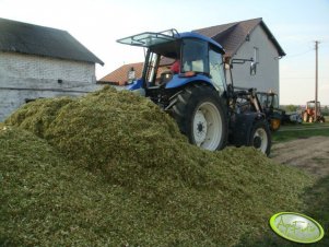 New Holland TD80D + Tur + spychacz 