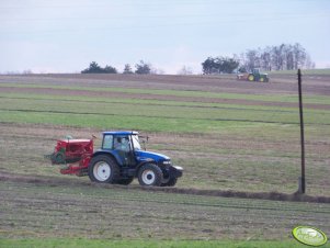 New Holland TM 120 + John Deere 6630