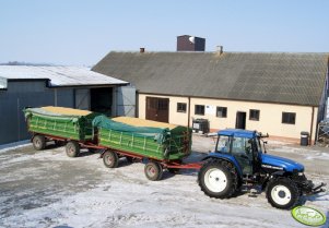 New Holland TM125 + 2x Pronar T672/1