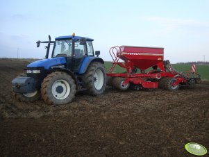 New Holland TM135 + HORSCH Pronto 3DC