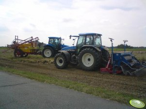 New Holland TM155 + Nordsten Ns3030 vs New Holland T6010 + P