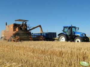 New Holland TS 115A & Bizon Z056