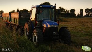 New Holland TT75 + 2 przyczepy
