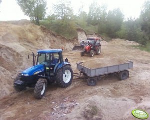 NH TD5050 & Zetor 5340 & przyczepa