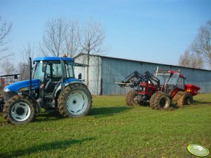 NH TD80D & Zetor 7745