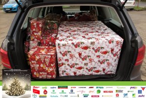 Pełne sanie Mikołaja