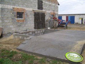 Podjazd, kosz przyjeciowy