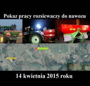 Pokaz pracy rozsiewaczy do nawozu!