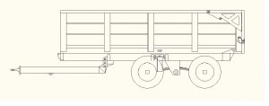 Projekt przyczepy Tandem