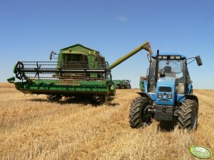 Pronar 1025A i JD 1550 WTS