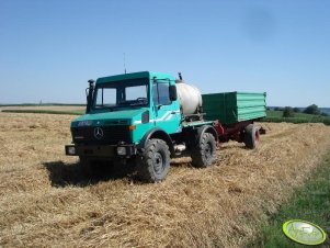 Przyczepa 8t + Mercedes Unimog