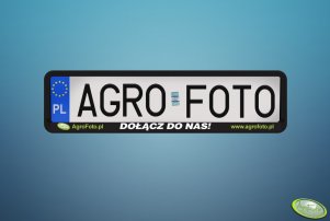 Ramka pod tablicę rejestracyjną AgroFoto.pl