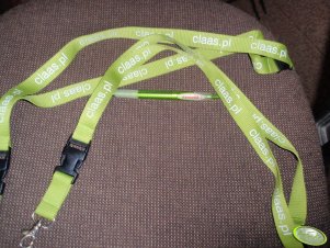 Smycze i długopis CLAAS-a