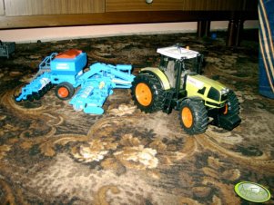 Traktor Claas Atles 936 RZ i Lemken Solitair 9 