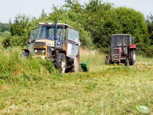 Ursus 1014 + Kornik XL & Ursus 255 + kosiarka rotacyjna