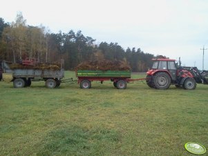 Ursus 5714 + Pronar T 653/2 i rozrzutnik obornika 