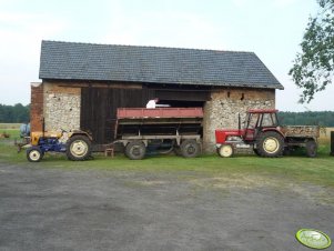 Ursus C-330 + przyczepa i Ursus C-355 + przyczepa