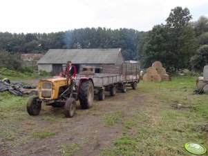 Ursus C-355 + Sanok D-35 + Rozrzutnik Agromet