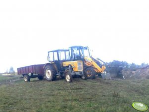 Ursus C-360 3P + przyczepa & JCB