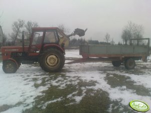 Ursus C-360 + ładowacz + rozrzutnik