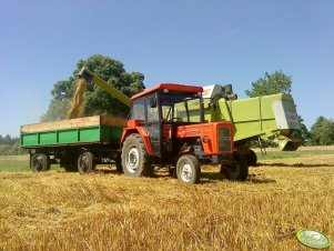 Ursus C-360 + Przyczepa , Claas Dominator 98S