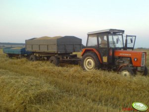 Ursus C-360 + przyczepa + wóz