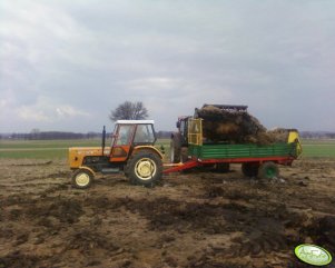 Ursus C-360 + rozrzutnik & Valtra N111