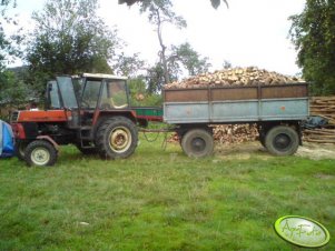 Ursus C-362 + Przyczepa D45 + nadstawki