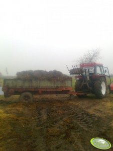 Ursus C-385 + ładowacz i rozrzutnik