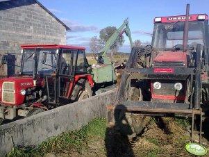 Ursus C-385A + Ursus C 330 + cyklop