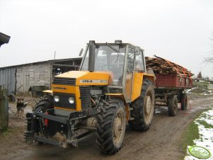 Ursus C-385A z przyczepą 