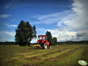 Władimirec T-25A + Przetrząsacz pokosów