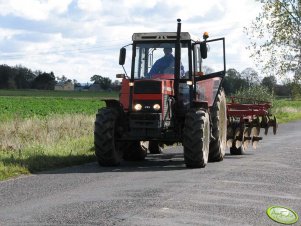 Zetor 10245 z brona talerzowa "ruska 3.7m"