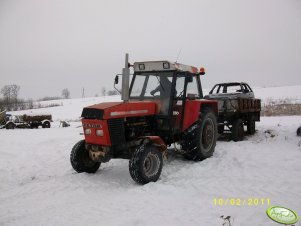 Zetor 12111 + przyczepa + Golf 2