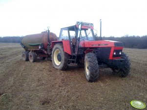 Zetor 12145 + beczka 5000l