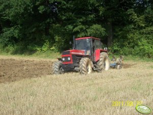 Zetor 12145 + pług 4 skiby