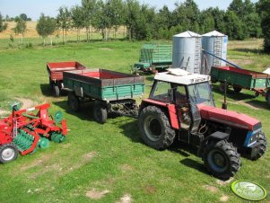 Zetor 12145 + przyczepy 4.5 i 6 ton 